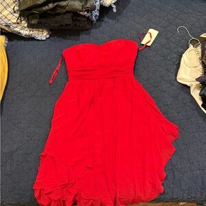 Cinderella Strapless Red Dress